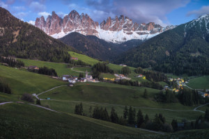 Motiv Tragetasche - Dolomiten Vilnößtal Mit Geislergruppe Blaue Stu...