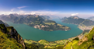 Foto auf Tragetasche - Schweizer Bergpanorama oder mit Eigenem Foto