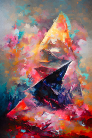 Bild Tragetasche - Abstract Shapes I oder mit Eigenem Foto