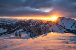 Motiv auf Tragetasche - Winterabend oder mit Eigenem Foto