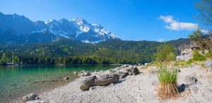 Foto auf Tragetasche - Eibseestrand oder mit Eigenem Foto