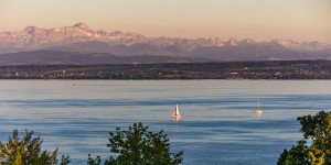 Motiv Tragetasche - Segelboote Vor Meersburg Am Bodensee oder mit E...