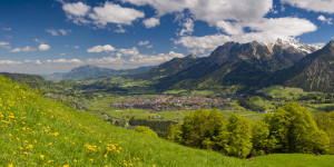 Wunschmotiv Tragetasche - Oberstdorf Im Frühling oder mit Eigenem F...
