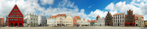 Wunschmotiv Tragetasche - Greifswalder Markt Panorama oder mit Eige...