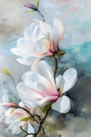 Foto Tragetasche - Magnolienblüten oder mit Eigenem Foto