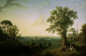 Wunschmotiv auf Tragetasche - View Of Rome Painting Hackert oder mi...
