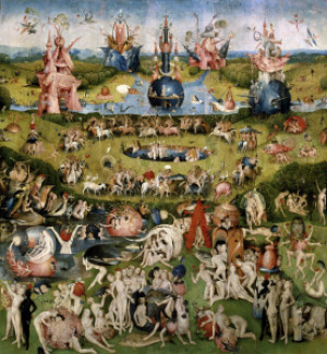 Foto auf Tragetasche - Bosch The Pleasure Garden Centre oder mit Ei...