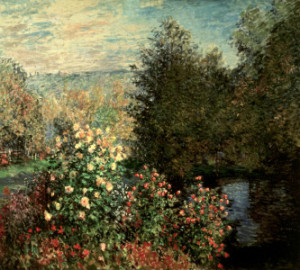 Wunschbild Tragetasche - C Monet Garden Corner In Montgeron oder mi...