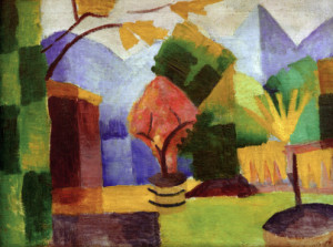 Wunschbild Tragetasche - August Macke Garten Am Thuner See oder mit...
