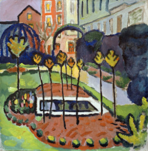 Tragetasche - Garden With Pool August Macke 1912 oder mit Eigenem Foto