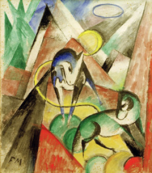 Wunschmotiv Tragetasche - Franz Marc Landschaft Mit Zwei Pferden od...
