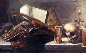 Bild auf Tragetasche - Rembrandt Circle Of Still Life Books oder mi...