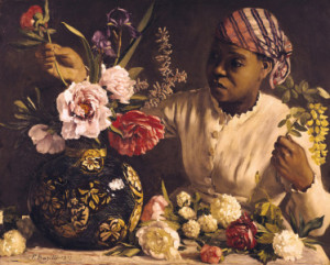 Motiv auf Tragetasche - Negress With Peonies 1870 oder mit Eigenem ...