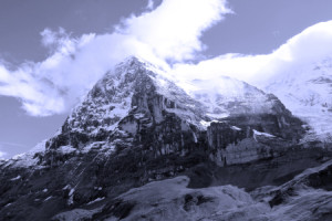 Bild auf Türfolie - Eiger-Nordwand oder mit Eigenem Foto