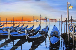 Wunschmotiv auf Türfolie - Venedig oder mit Eigenem Foto