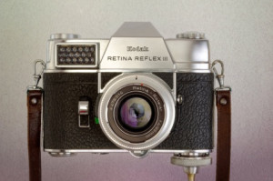 Bild Türfolie - Retro-Kamera oder mit Eigenem Foto