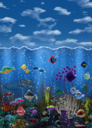 Türfolie - Underwater Love oder mit Eigenem Foto