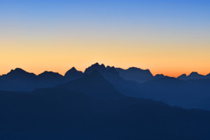 Bild auf Türfolie - Morgenröte Über Den Bergen-Allgäuer Alpen oder ...