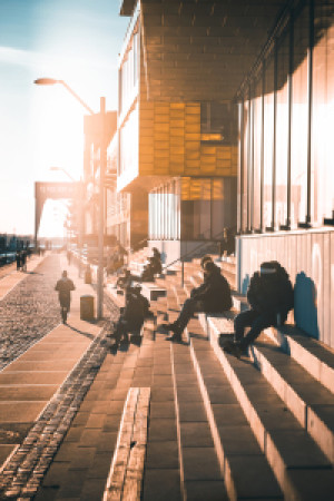 Bild auf Türfolie - Relaxen In Hamburg oder mit Eigenem Foto
