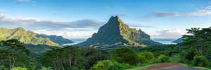 Wunschbild auf Türfolie - Belvedere Lookout Auf Der Insel Moorea od...