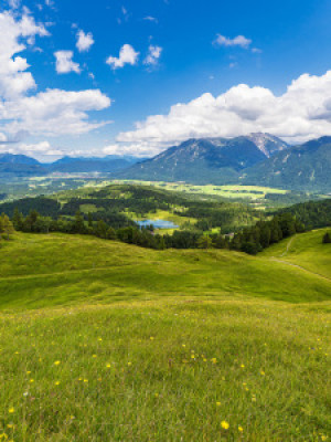 Wunschmotiv Türfolie - Blick Vom Hohen Kranzberg Bei Mittenwald ode...