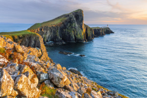 Motiv auf Türfolie - Neist Point Zum Sonnenuntergang oder mit Eigen...