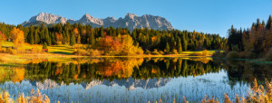 Motiv als Türfolie - Bergseepanorama oder mit Eigenem Foto