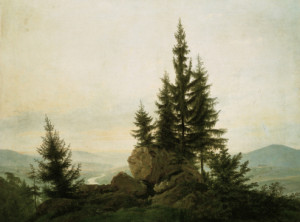 Bild Türfolie - Friedrich View Into The Elbe Valley 1807 oder mit E...