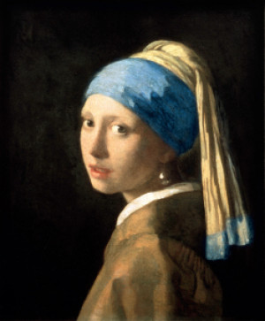 Motiv auf Türfolie - Vermeer Girl With Pearl Earring C 1665 oder mi...