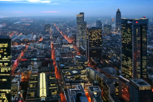 Wunschbild als Untersetzer - Frankfurt Skyline 3 oder mit Eigenem Foto
