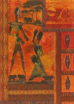 Wunschbild als Untersetzer - Afrika Serie Nr 1 oder mit Eigenem Foto