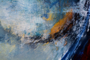 Wunschbild Untersetzer - Wave In Blue oder mit Eigenem Foto