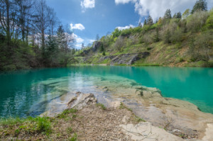 Bild auf Untersetzer - Der Blaue See oder mit Eigenem Foto