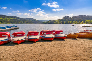 Foto Untersetzer - Boote Am Titisee oder mit Eigenem Foto