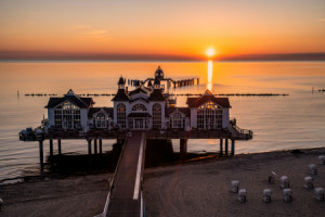 Wunschbild als Untersetzer - Seebrücke Sellin Auf Rügen oder mit Ei...
