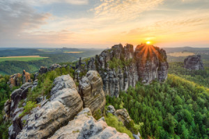 Wunschmotiv Untersetzer - Schrammsteinaussicht Sächsische Schweiz o...