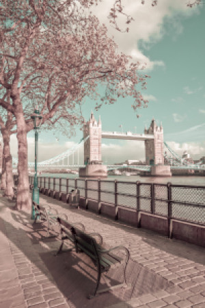 Wunschmotiv als Untersetzer - London Am Ufer Der Themse - Urbaner V...