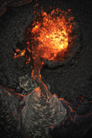Wunschbild als Untersetzer - Island Geldingadalir Sanduhr oder mit ...
