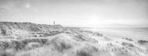 Foto auf Untersetzer - Sylt Panorama Schwarzweiß oder mit Eigenem F...