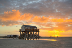 Untersetzer - Sankt Peter-Ording Sonnenaufgang I oder mit Eigenem Foto