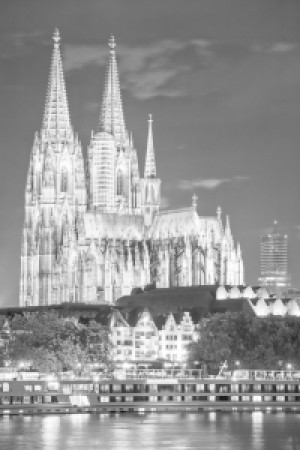 Fotos Untersetzer - Kölnerdomundmuseumludwiginköln-Monochrom oder m...