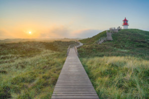 Bild auf Untersetzer - Quermarkenfeuer Bei Norddorf Auf Amrum oder ...