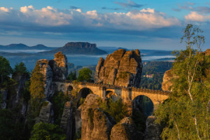 Bild auf Untersetzer - Bastei - Sächsische Schweiz oder mit Eigenem...