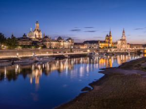 Motiv als Untersetzer - Dresden Am Abend oder mit Eigenem Foto