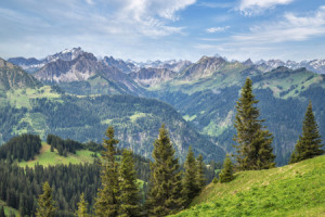 Motiv Untersetzer - Tannheimer Berge oder mit Eigenem Foto