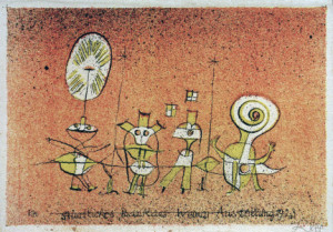 Foto Untersetzer - P Klee Weimar Bauhaus Exhib 1923 Litho oder mit ...