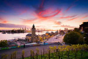 Wunschbild Untersetzer - Hamburg Landungsbrücken oder mit Eigenem F...