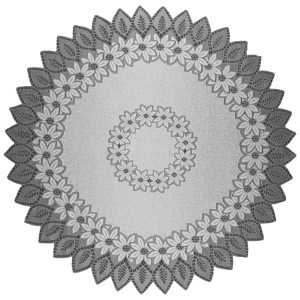 Obrus żakardowy okrągły - średnica 150 cm