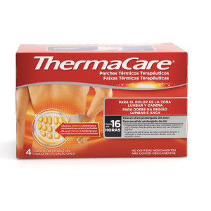 Thermacare lumbar: parches térmicos terapêuticos para a dor lumbar e de quadril (quatro unidades)