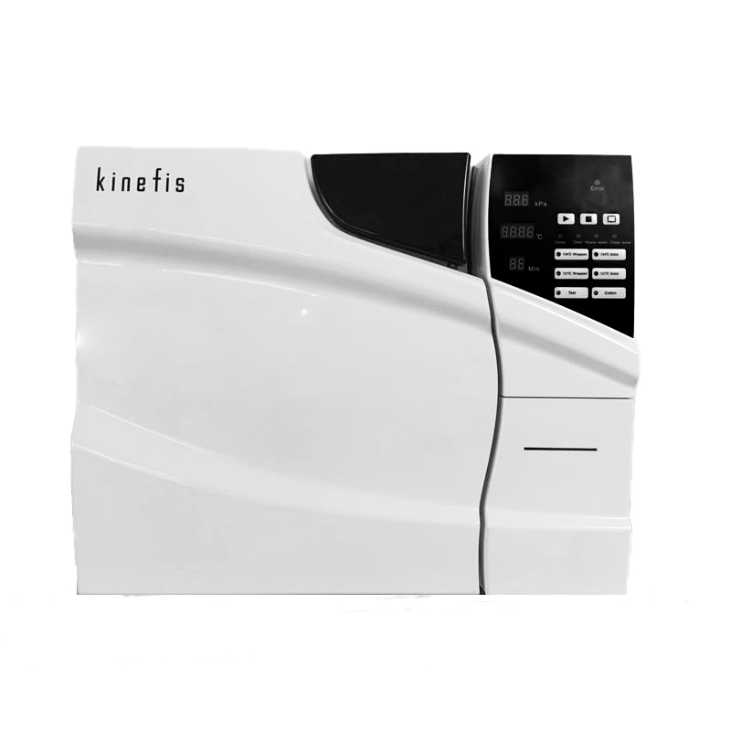 Autoclave Classe B 18 Litros Kinefis Experience com ecrã de LED + Destilador de água de presente. Inclui impressora interna